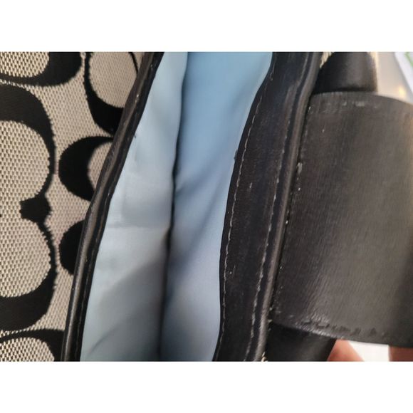 Coach Logo Bifold Wallet with Checkbook. - Picture 9 of 10